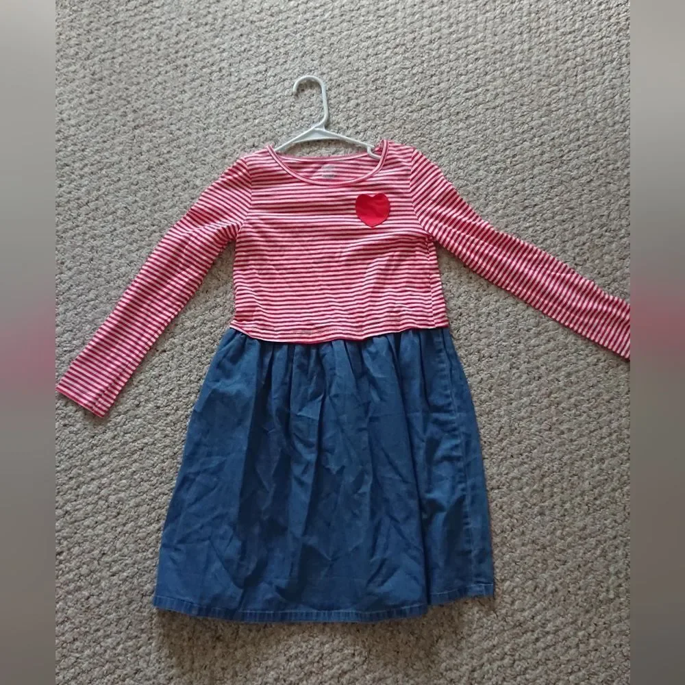 Carter's Striped Chambray Dress size 12